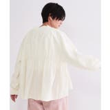 ブラウス風Vネックカーディガン【洗濯機OK】 | OPAQUE.CLIP | 詳細画像23