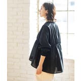 ブラウス風Vネックカーディガン【洗濯機OK】 | OPAQUE.CLIP | 詳細画像6