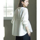 ブラウス風Vネックカーディガン【洗濯機OK】 | OPAQUE.CLIP | 詳細画像14