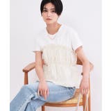アイボリー(504) | ビスチェドッキングTシャツ【洗濯機OK】 | OPAQUE.CLIP