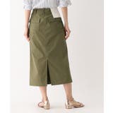 オーガニックコットン混 ベイカースカート【洗濯機洗い可/ストレッチ】 | OPAQUE.CLIP | 詳細画像12