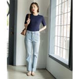 ストレッチセミフレアデニム【洗濯機洗い可】《SS-LLサイズ》 | OPAQUE.CLIP | 詳細画像19 