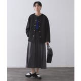 ウールライクメルトンノーカラーコート【洗濯機洗い可】 | OPAQUE.CLIP | 詳細画像40 