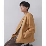 ウールライクメルトンノーカラーコート【洗濯機洗い可】 | OPAQUE.CLIP | 詳細画像51 