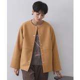 ウールライクメルトンノーカラーコート【洗濯機洗い可】 | OPAQUE.CLIP | 詳細画像50 