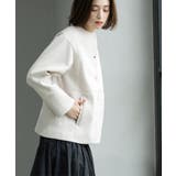 ウールライクメルトンノーカラーコート【洗濯機洗い可】 | OPAQUE.CLIP | 詳細画像21 