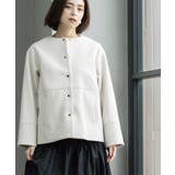 ウールライクメルトンノーカラーコート【洗濯機洗い可】 | OPAQUE.CLIP | 詳細画像22 