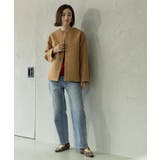 ウールライクメルトンノーカラーコート【洗濯機洗い可】 | OPAQUE.CLIP | 詳細画像30 