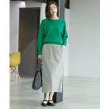 ウールライクタイトスカート【洗濯機洗い可】《8col》 | OPAQUE.CLIP | 詳細画像3 