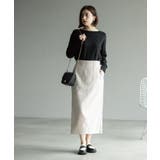 ウールライクタイトスカート【洗濯機洗い可】《8col》 | OPAQUE.CLIP | 詳細画像16 