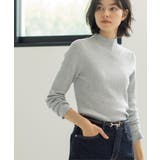 グレー(612) | ハイネックリブニット【洗濯機OK】《6col》 | OPAQUE.CLIP