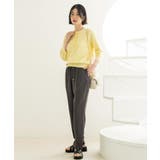 美脚イージーテーパードパンツ【洗濯機OK 防シワ加工 ストレッチ】《SS～LL | OPAQUE.CLIP | 詳細画像6 