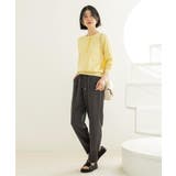 美脚イージーテーパードパンツ【洗濯機OK 防シワ加工 ストレッチ】《SS～LL | OPAQUE.CLIP | 詳細画像8 