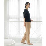 美脚イージーテーパードパンツ【洗濯機OK 防シワ加工 ストレッチ】《SS～LL | OPAQUE.CLIP | 詳細画像20 