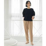 美脚イージーテーパードパンツ【洗濯機OK 防シワ加工 ストレッチ】《SS～LL | OPAQUE.CLIP | 詳細画像21 