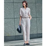 美脚イージーテーパードパンツ【洗濯機OK 防シワ加工 ストレッチ】《SS～LL | OPAQUE.CLIP | 詳細画像10 