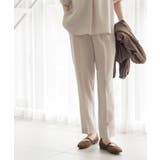 ライトベージュ(051) | 美脚イージーテーパードパンツ【洗濯機OK 防シワ加工 ストレッチ】《SS～LL | OPAQUE.CLIP