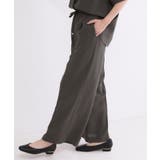 美脚イージーワイドパンツ【洗濯機OK 防シワ加工 ストレッチ】《SS～LL | OPAQUE.CLIP | 詳細画像33 