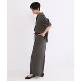 美脚イージーワイドパンツ【洗濯機OK 防シワ加工 ストレッチ】《SS～LL | OPAQUE.CLIP | 詳細画像35 