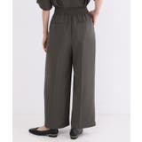 美脚イージーワイドパンツ【洗濯機OK 防シワ加工 ストレッチ】《SS～LL | OPAQUE.CLIP | 詳細画像59 