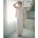 美脚イージーワイドパンツ【洗濯機OK 防シワ加工 ストレッチ】《SS～LL | OPAQUE.CLIP | 詳細画像2 