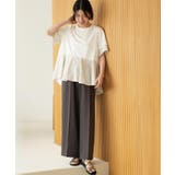 美脚イージーワイドパンツ【洗濯機OK 防シワ加工 ストレッチ】《SS～LL | OPAQUE.CLIP | 詳細画像10 