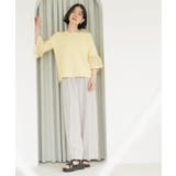 美脚イージーワイドパンツ【洗濯機OK 防シワ加工 ストレッチ】《SS～LL | OPAQUE.CLIP | 詳細画像16 