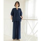 美脚イージーワイドパンツ【洗濯機OK 防シワ加工 ストレッチ】《SS～LL | OPAQUE.CLIP | 詳細画像21 