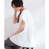 ホワイト(001) | 【接触冷感】バックフレアドッキングカットソー《洗濯機OK》 | OPAQUE.CLIP