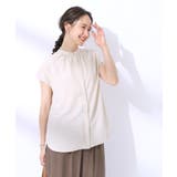【洗える/UV】無理せずキレイ 着まわししやすい 大人のバンドカラーブラウス | SHOO・LA・RUE | 詳細画像6
