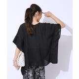 【2点セット】スラブポンチョ風ブラウス+タンクトップ | SHOO・LA・RUE | 詳細画像6