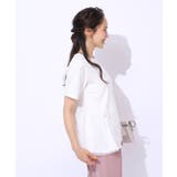 【自然にウエストカバー】インせず決まる サイドチュール切替Tシャツ | SHOO・LA・RUE | 詳細画像10