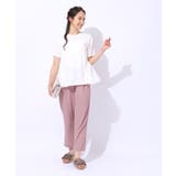 【自然にウエストカバー】インせず決まる サイドチュール切替Tシャツ | SHOO・LA・RUE | 詳細画像11