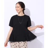 【自然にウエストカバー】インせず決まる サイドチュール切替Tシャツ | SHOO・LA・RUE | 詳細画像5
