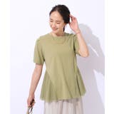 【自然にウエストカバー】インせず決まる サイドチュール切替Tシャツ | SHOO・LA・RUE | 詳細画像13