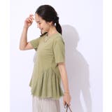 【自然にウエストカバー】インせず決まる サイドチュール切替Tシャツ | SHOO・LA・RUE | 詳細画像14