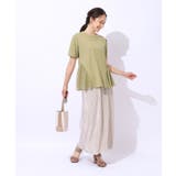 【自然にウエストカバー】インせず決まる サイドチュール切替Tシャツ | SHOO・LA・RUE | 詳細画像15