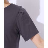 【自然にウエストカバー】インせず決まる サイドチュール切替Tシャツ | SHOO・LA・RUE | 詳細画像22