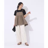 【2点セット】着回しを楽しめる ふくれジャカードキャミ+Tシャツ | SHOO・LA・RUE | 詳細画像13
