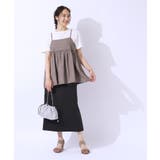 【洗える/UV】ウエストがキレイに見える カーゴナロースカ―ト | SHOO・LA・RUE | 詳細画像3