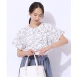 【高レビュー/無理せずキレイ】線画フラワーが目を惹く フェミニンブラウス | SHOO・LA・RUE | 詳細画像5