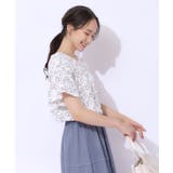 【高レビュー/無理せずキレイ】線画フラワーが目を惹く フェミニンブラウス | SHOO・LA・RUE | 詳細画像6