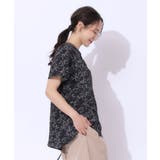 【高レビュー/無理せずキレイ】線画フラワーが目を惹く フェミニンブラウス | SHOO・LA・RUE | 詳細画像2
