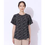 【高レビュー/無理せずキレイ】線画フラワーが目を惹く フェミニンブラウス | SHOO・LA・RUE | 詳細画像13