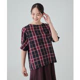 【洗える/イージーケア】腕周りがキレイに見える 5分袖ブラウス | SHOO・LA・RUE | 詳細画像9