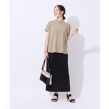 【高レビュー/UV】さらりと大人カジュアルな装いに 抜け襟Tシャツ | SHOO・LA・RUE | 詳細画像7