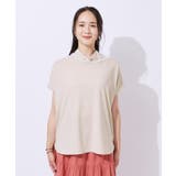 【高レビュー/UV】さらりと大人カジュアルな装いに 抜け襟Tシャツ | SHOO・LA・RUE | 詳細画像25