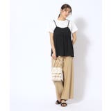 【2点セット】ギャザーキャミソール+Tシャツ | SHOO・LA・RUE | 詳細画像5