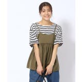 【2点セット】ギャザーキャミソール+Tシャツ | SHOO・LA・RUE | 詳細画像7