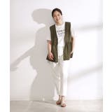 【2点セット】大人のフェミニンカジュアルに ペプラムジレ+ロゴTシャツ | SHOO・LA・RUE | 詳細画像12